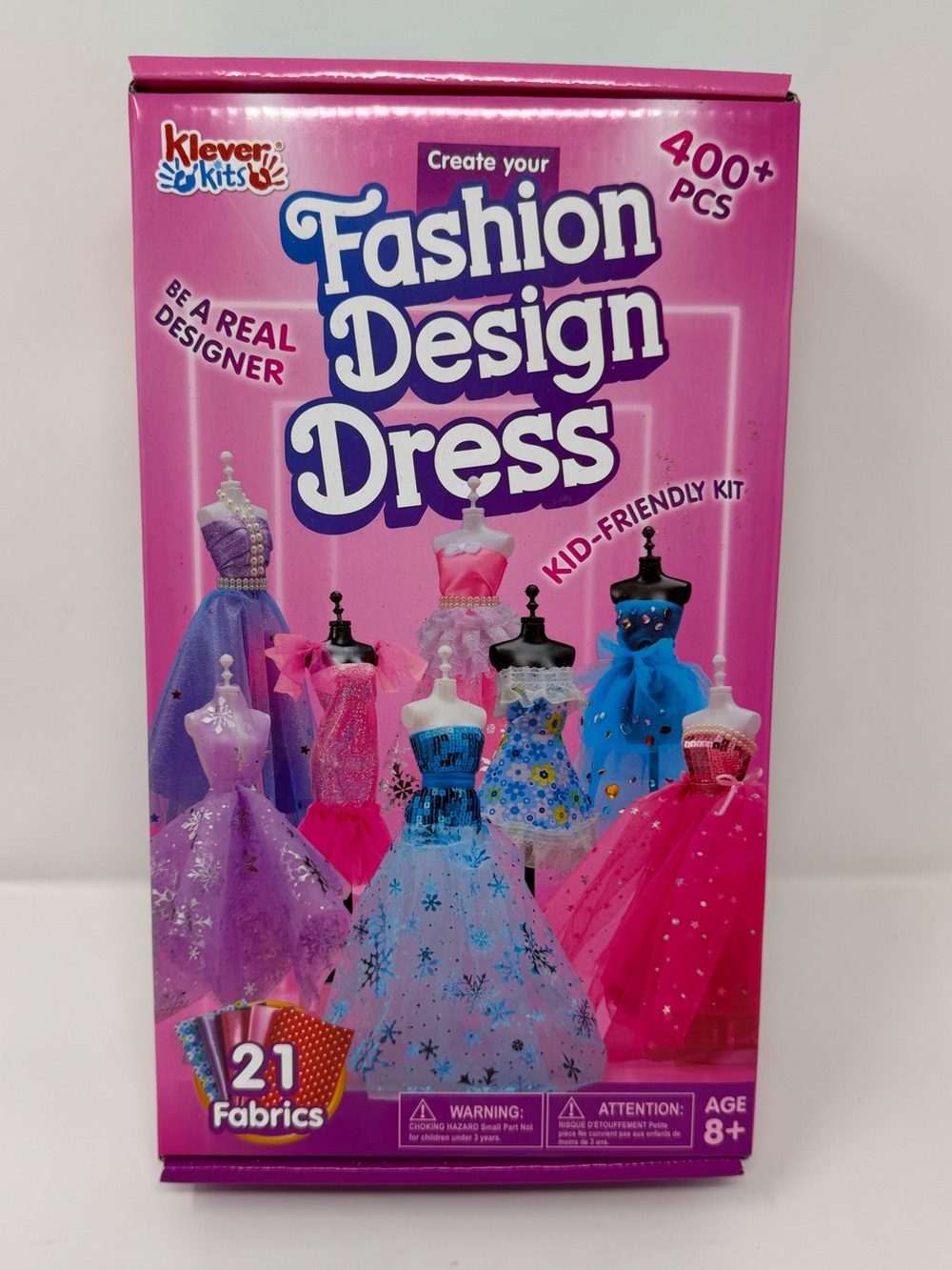 New Klever Kits Fashion Design Dress Kit toy no sew fabric creative art crafts